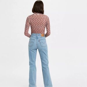Levi’s Ribcage Boot Jeans, Women’s Size 27, Button Fly, 5 Pocket, Light Wash